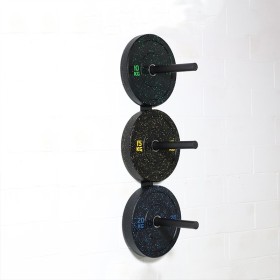 Soporte Discos Bumper Pared Triple